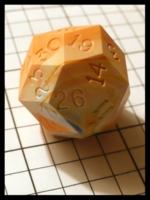 Dice : Dice - DM Collection - Armory Change Over Dice Orange Cream and Blue D30 - Ebay Sept 2011